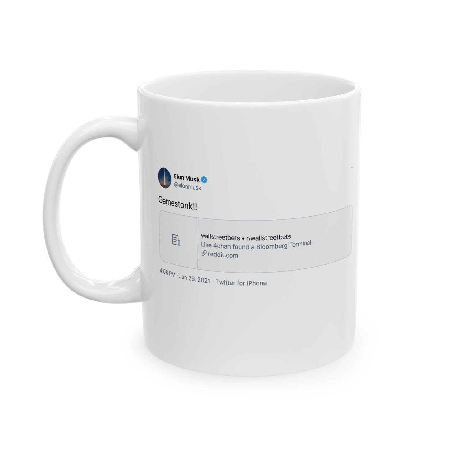 GME- Coffee Cup Gamestonk!! 11oz, 15oz