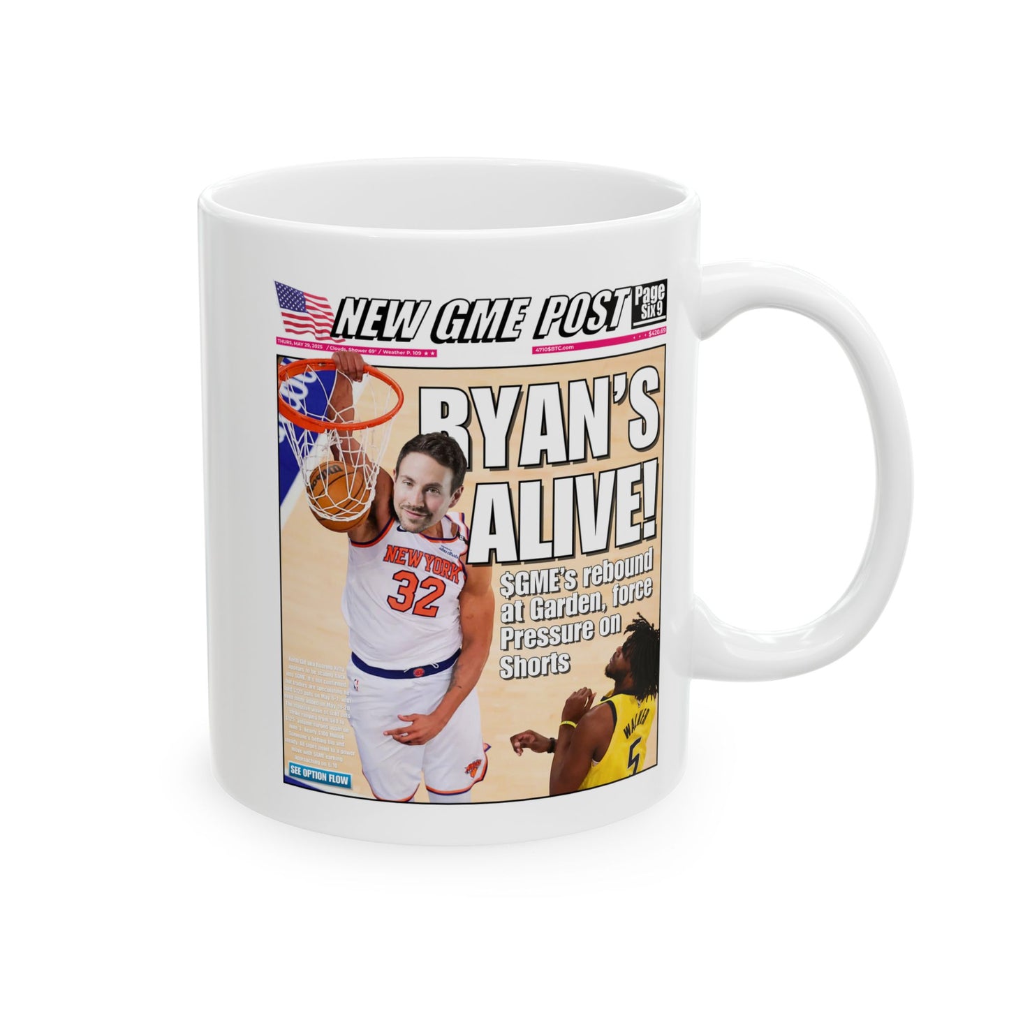 GME - Ryan Cohen Coffee Cup 11oz, 15oz