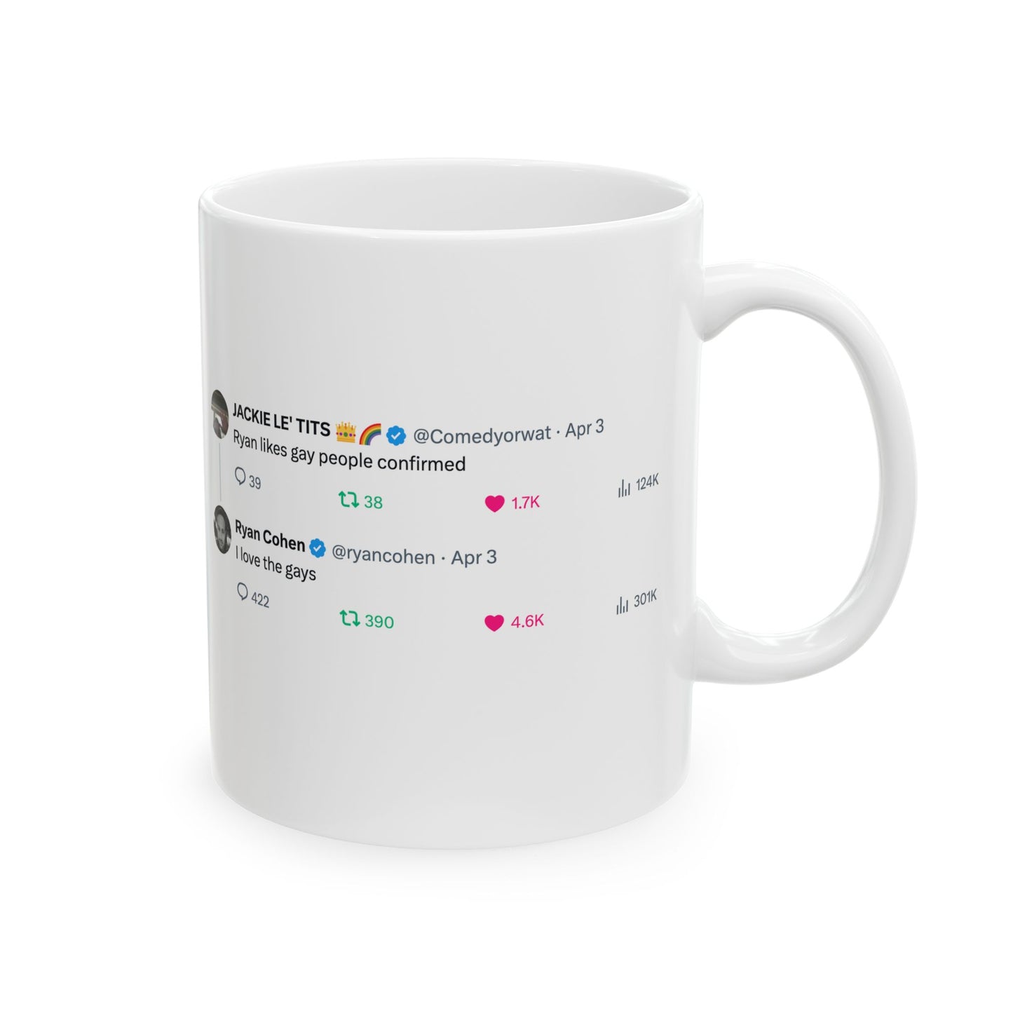 GME- Coffee Cup "I Love the Gays" 11oz, 15oz