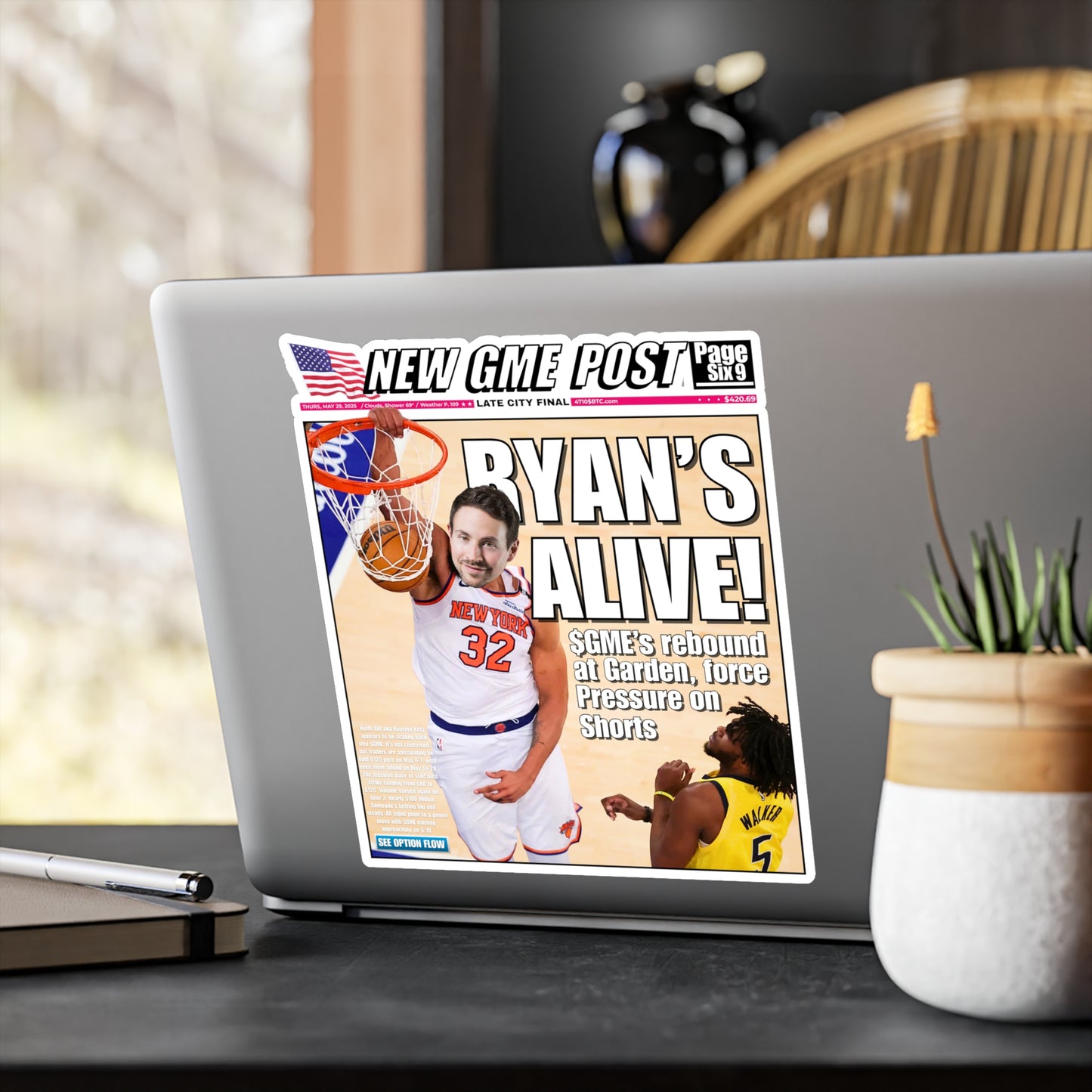GME - Ryan Cohen Timeline Kiss-Cut Sticker