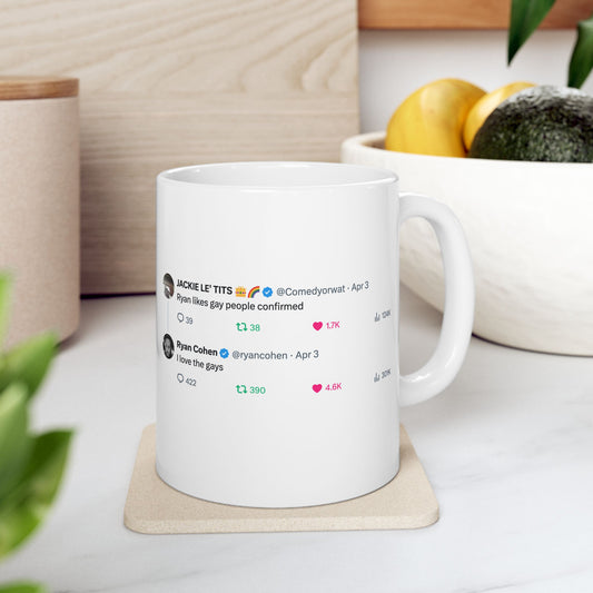 GME- Coffee Cup "I Love the Gays" 11oz, 15oz