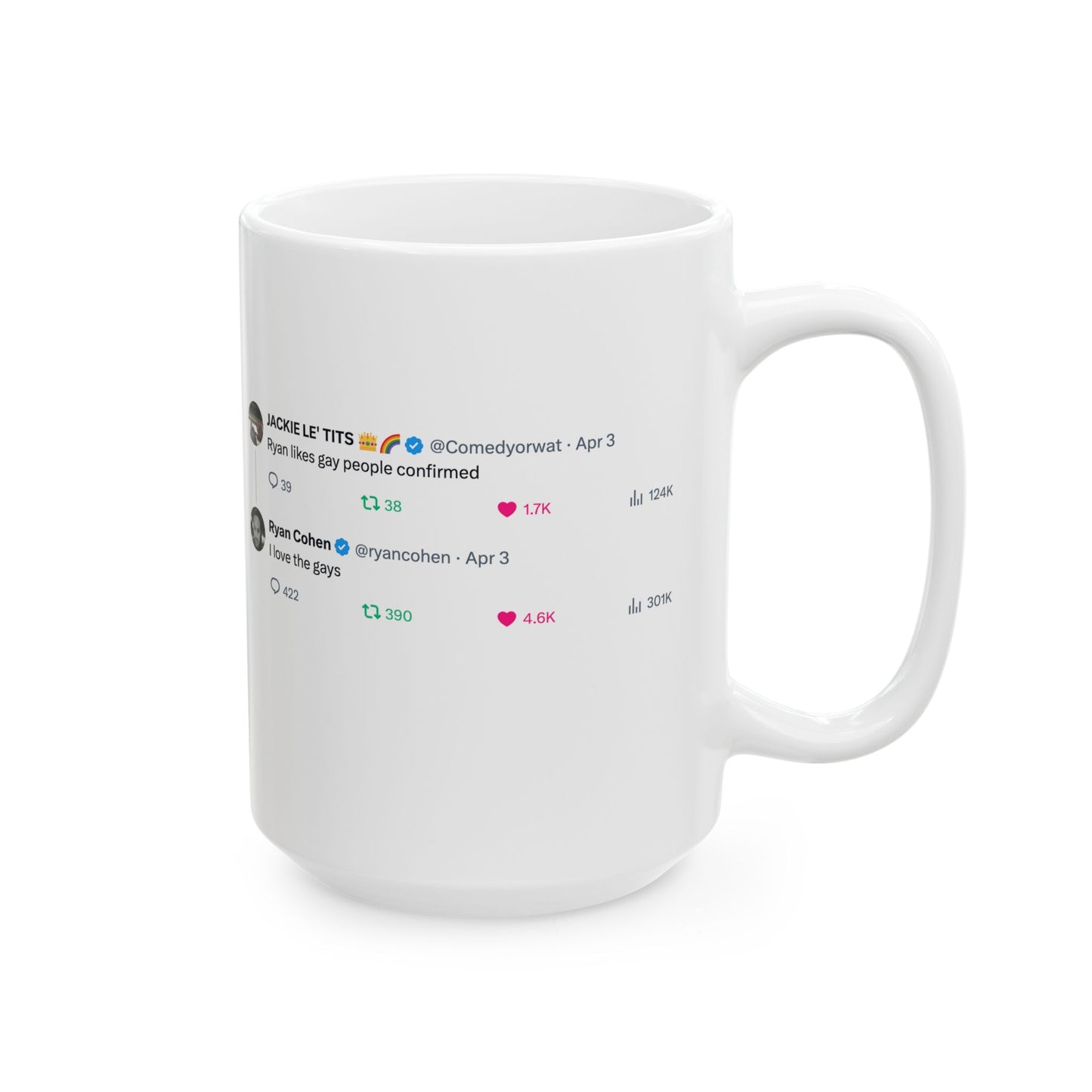 GME- Coffee Cup "I Love the Gays" 11oz, 15oz