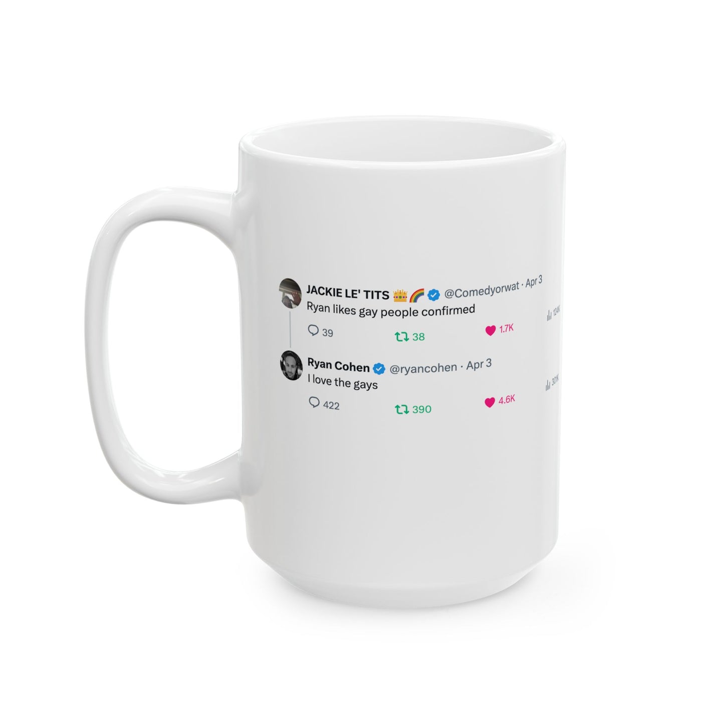 GME- Coffee Cup "I Love the Gays" 11oz, 15oz