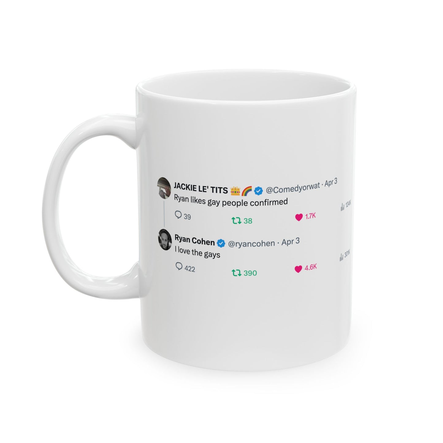 GME- Coffee Cup "I Love the Gays" 11oz, 15oz