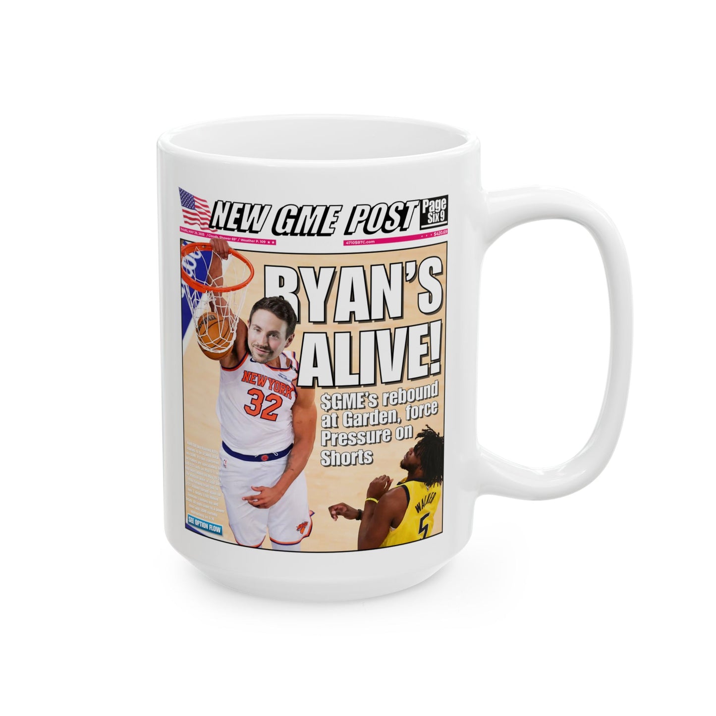 GME - Ryan Cohen Coffee Cup 11oz, 15oz
