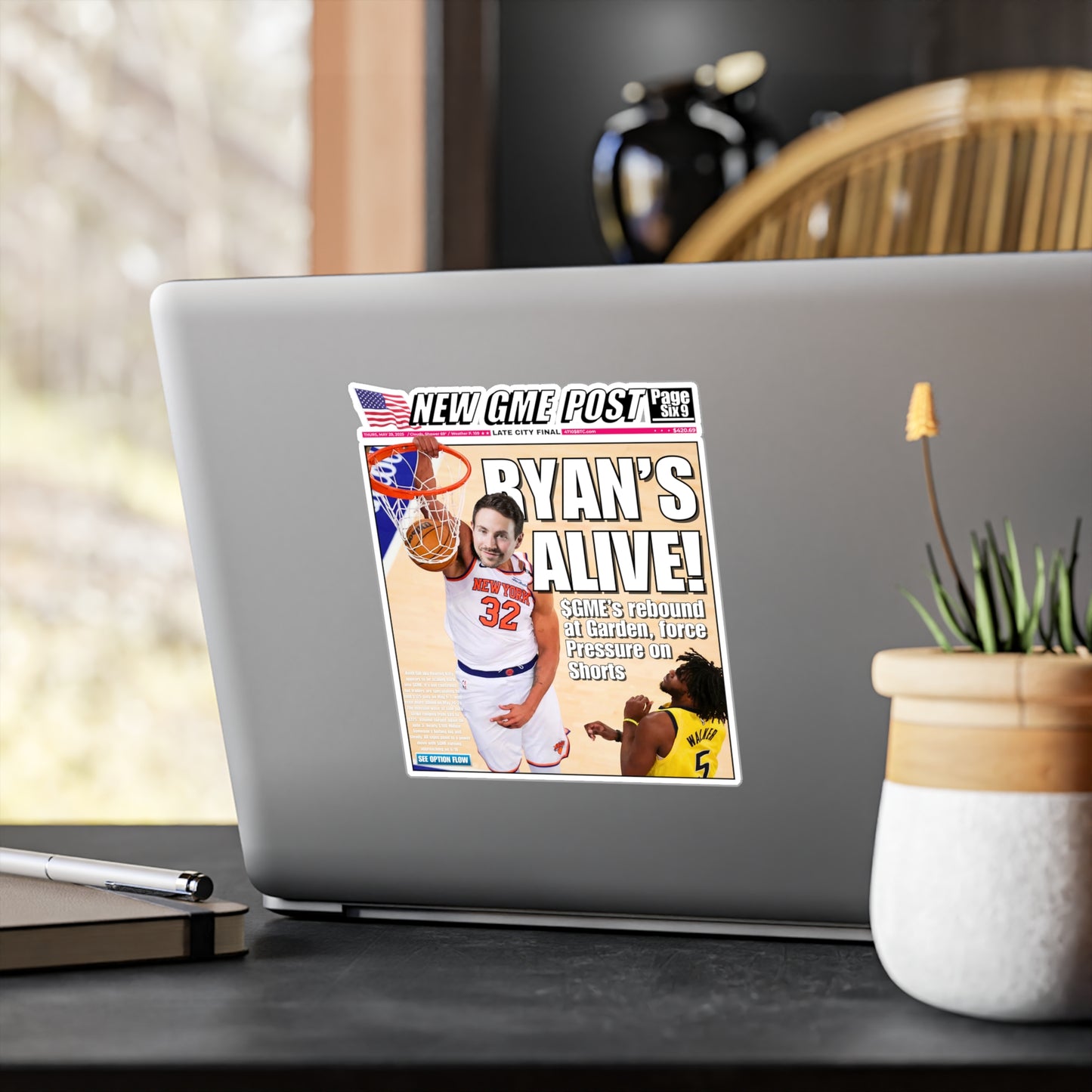 GME - Ryan Cohen Timeline Kiss-Cut Sticker