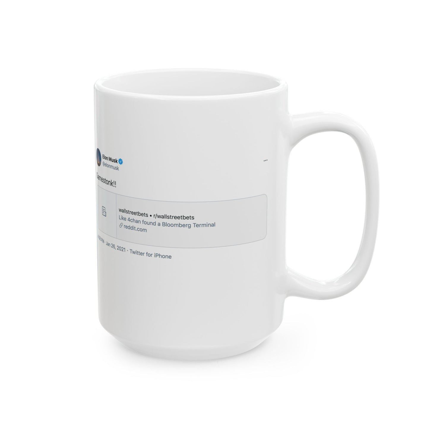 GME- Coffee Cup Gamestonk!! 11oz, 15oz