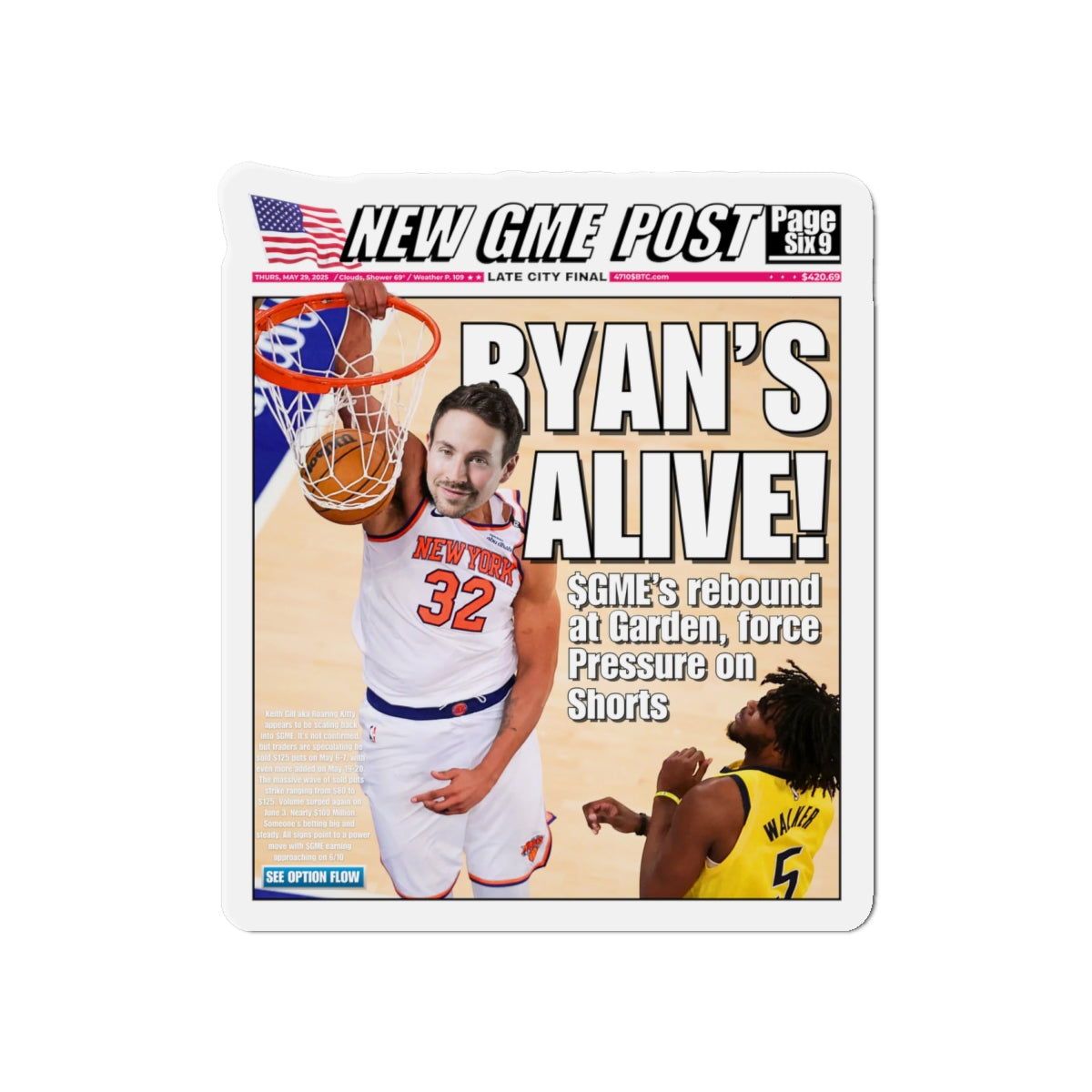 GME - Ryan Cohen Magnet 6x6