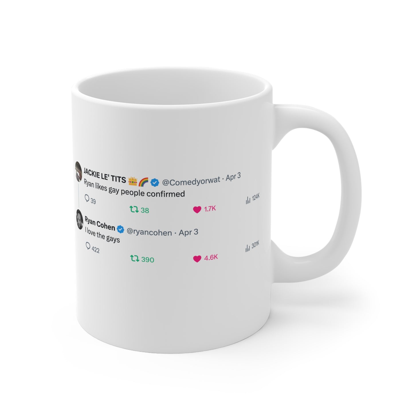 GME- Coffee Cup "I Love the Gays" 11oz CA